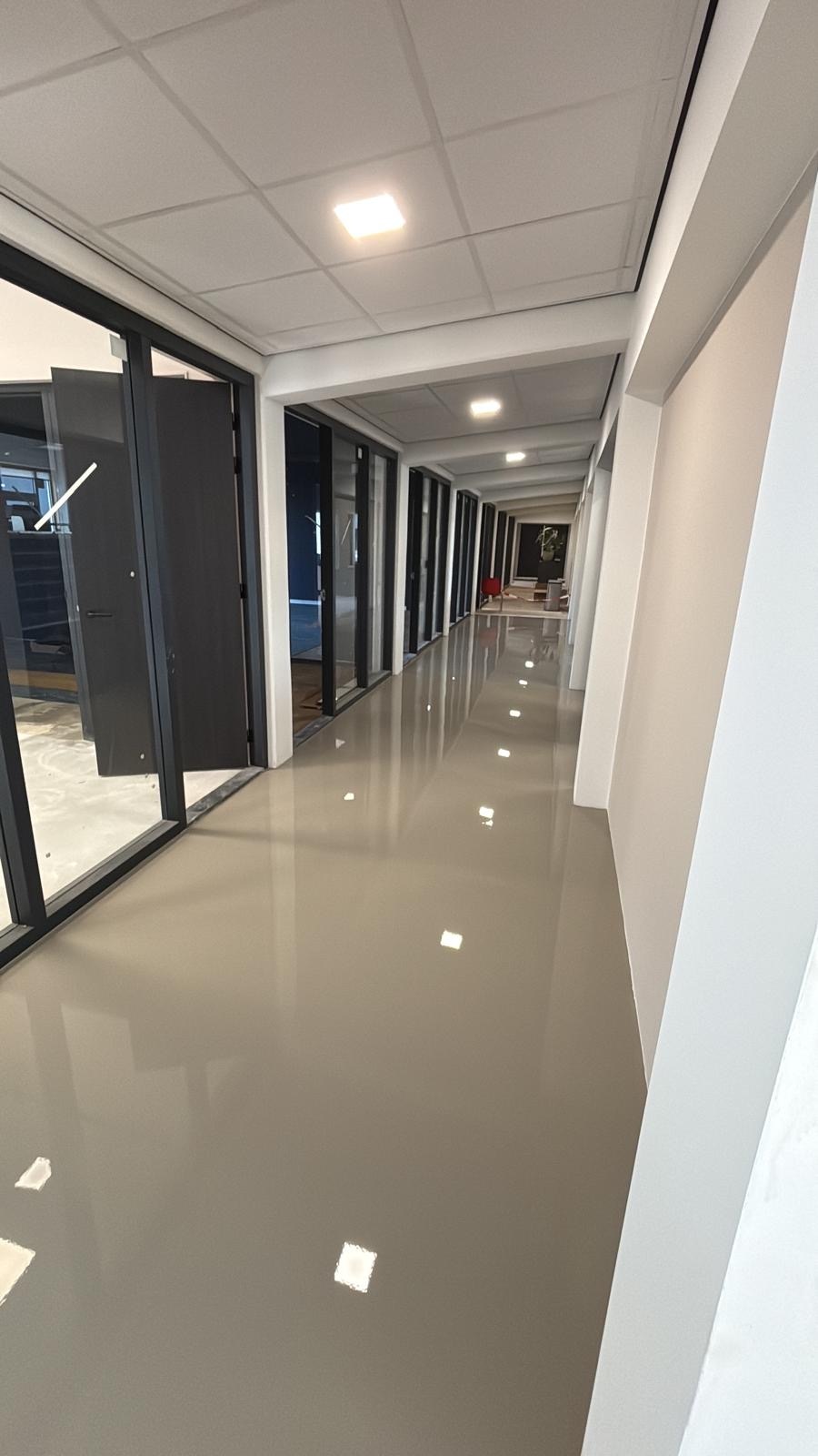 Glanzende epoxy gang